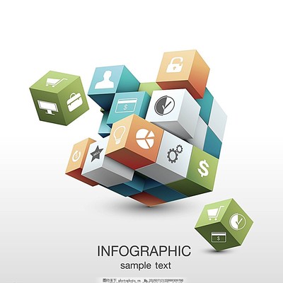 立體商務信息圖